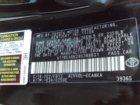 Used 2009 Toyota Camry LE image 15