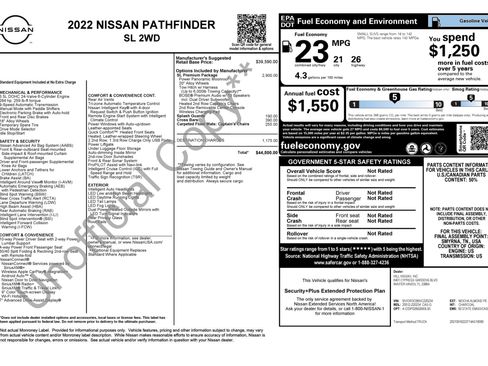 Used 2022 Nissan Pathfinder SL w/ SL Premium Package FWD image 3