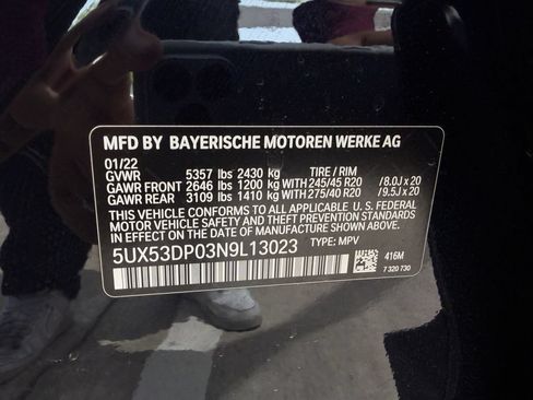 Used 2022 BMW X3 xDrive30i w/ M Sport Package 2 AWD/4WD image 30