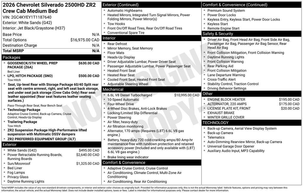 New 2026 Chevrolet Silverado 2500 ZR2 AWD/4WD image 4