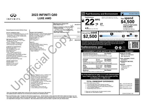 Certified 2023 INFINITI Q50 Luxe w/ Cargo Package image 31