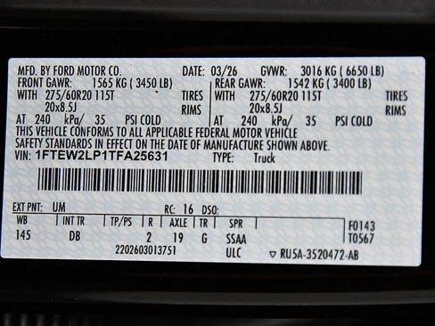 Used 2026 Ford F150 STX w/ Equipment Group 200A AWD/4WD image 17