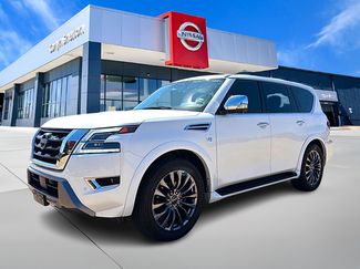 Used 2021 Nissan Armada Platinum w/ Captain's Chairs Package RWD video 1
