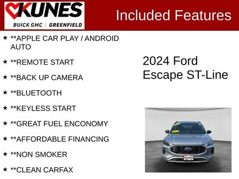 Used 2024 Ford Escape ST-Line FWD image 2