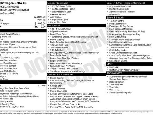 Used 2022 Volkswagen Jetta SE FWD image 10