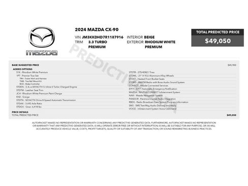 Used 2024 MAZDA CX-90 3.3 Turbo w/ Premium Package AWD/4WD image 2