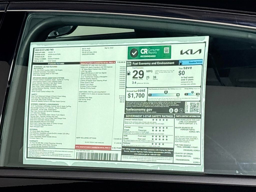 New 2026 Kia K5 GT-Line FWD image 24