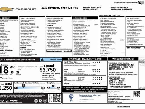 Used 2020 Chevrolet Silverado 1500 LTZ w/ LTZ Premium Package image 6