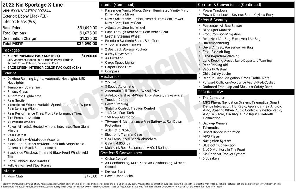 Used 2023 Kia Sportage X-Line w/ X-Line Premium Package AWD/4WD image 2