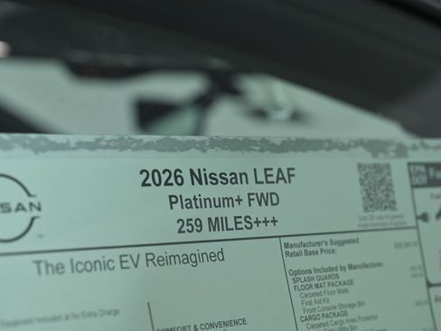 New 2026 Nissan Leaf Platinum+ w/ Cargo Package (Platinum+) image 40