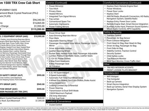 Used 2024 RAM 1500 TRX w/ TRX Level 2 Equipment Group AWD/4WD image 52