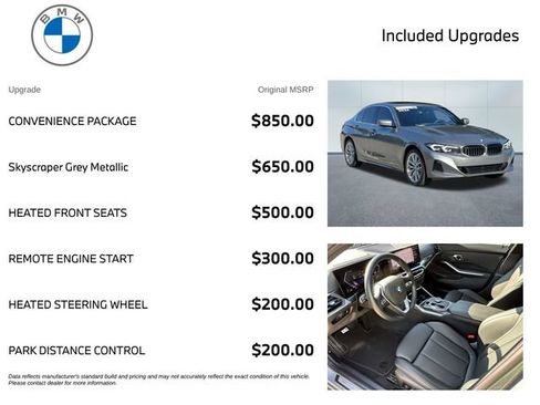 Used 2024 BMW 330i xDrive Sedan w/ Convenience Package AWD/4WD image 3