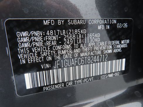 New 2026 Subaru Impreza 2.0i Sport AWD/4WD image 28