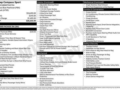 Used 2021 Jeep Compass Sport FWD image 16