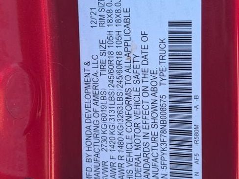 Used 2022 Honda Ridgeline RTL-E image 31