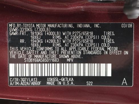 Used 2008 Toyota Sequoia Limited image 77