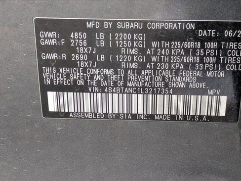 Used 2020 Subaru Outback Limited image 15