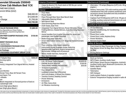 Used 2022 Chevrolet Silverado 2500 Custom w/ Custom Value Package AWD/4WD image 31