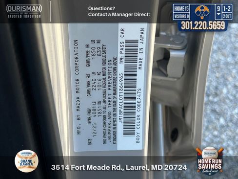 New 2026 MAZDA MAZDA3 2.5 S Sedan w/ Preferred Pkg image 28