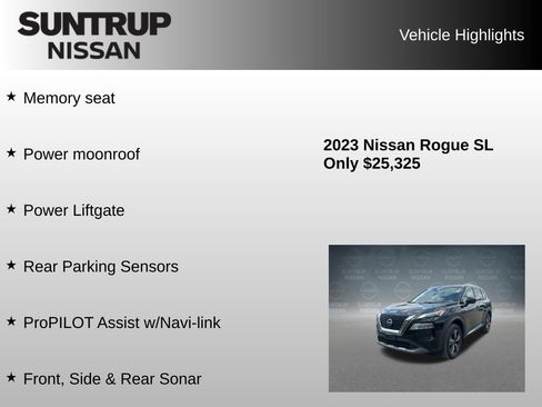 Used 2023 Nissan Rogue SL w/ SL Premium Package AWD/4WD image 16