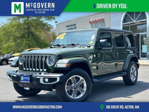 Used 2023 Jeep Wrangler Unlimited Sahara w/ LED Lighting Group AWD/4WD image 1