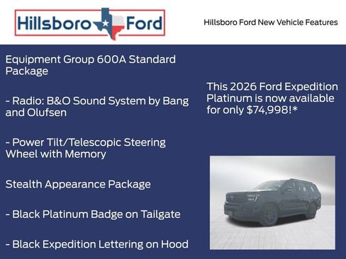 New 2026 Ford Expedition Platinum w/ Stealth Appearance Package AWD/4WD image 10