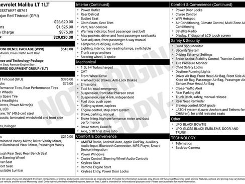 Used 2019 Chevrolet Malibu LT w/ Driver Confidence Package image 2