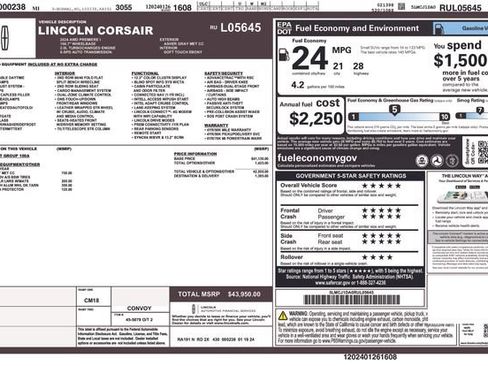Used 2024 Lincoln Corsair AWD image 32