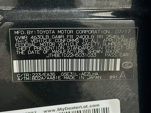 Used 2017 Lexus IS 350 F Sport image 12