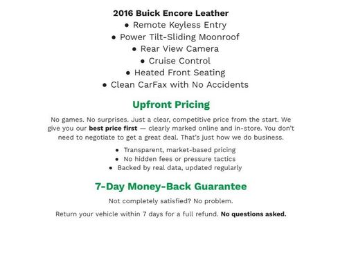 Used 2016 Buick Encore Leather AWD/4WD image 2