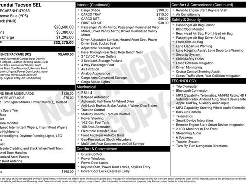 Used 2022 Hyundai Tucson SEL w/ Convenience Package AWD/4WD image 37