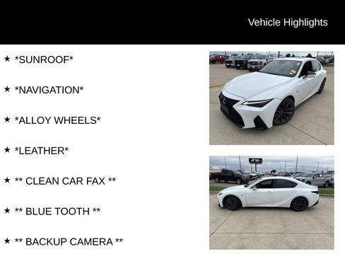 Used 2022 Lexus IS 350 F Sport w/ Navigation Package RWD image 4