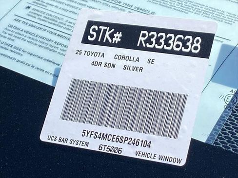 Certified 2025 Toyota Corolla SE FWD image 36