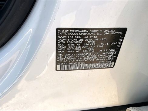 Used 2021 Volkswagen Atlas SEL w/ MDO Package (Bench Seat) image 16