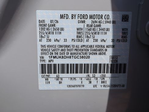 New 2026 Ford Explorer Active AWD/4WD image 25