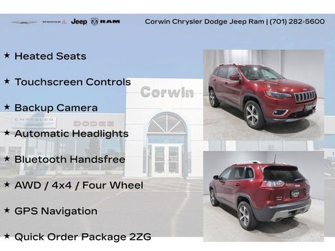 Used 2019 Jeep Cherokee Limited w/ Technology Group AWD/4WD image 8