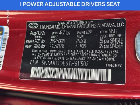 Certified 2026 Hyundai Tucson SEL FWD image 31
