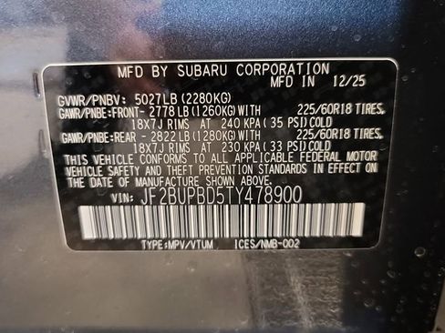 New 2026 Subaru Outback Premium image 32