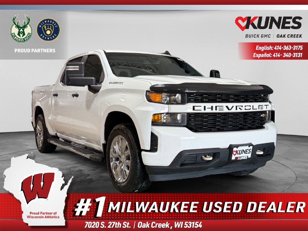 Used 2021 Chevrolet Silverado 1500 Custom w/ Custom Max Trailering Package AWD/4WD image 1