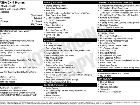 Used 2020 MAZDA CX-5 Touring image 16