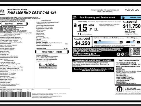 Used 2025 RAM 1500 RHO image 32