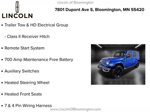 Used 2022 Jeep Wrangler Unlimited Sahara w/ Cold Weather Group image 9