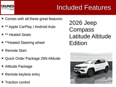 New 2026 Jeep Compass Latitude AWD/4WD image 4