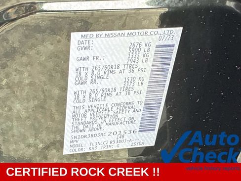 Certified 2024 Nissan Pathfinder Rock Creek AWD/4WD image 22