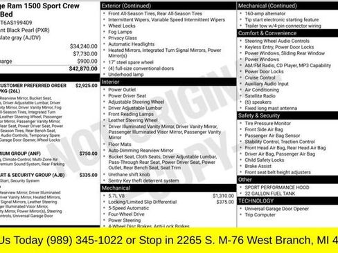 Used 2010 Dodge Ram 1500 Truck Sport AWD/4WD image 2