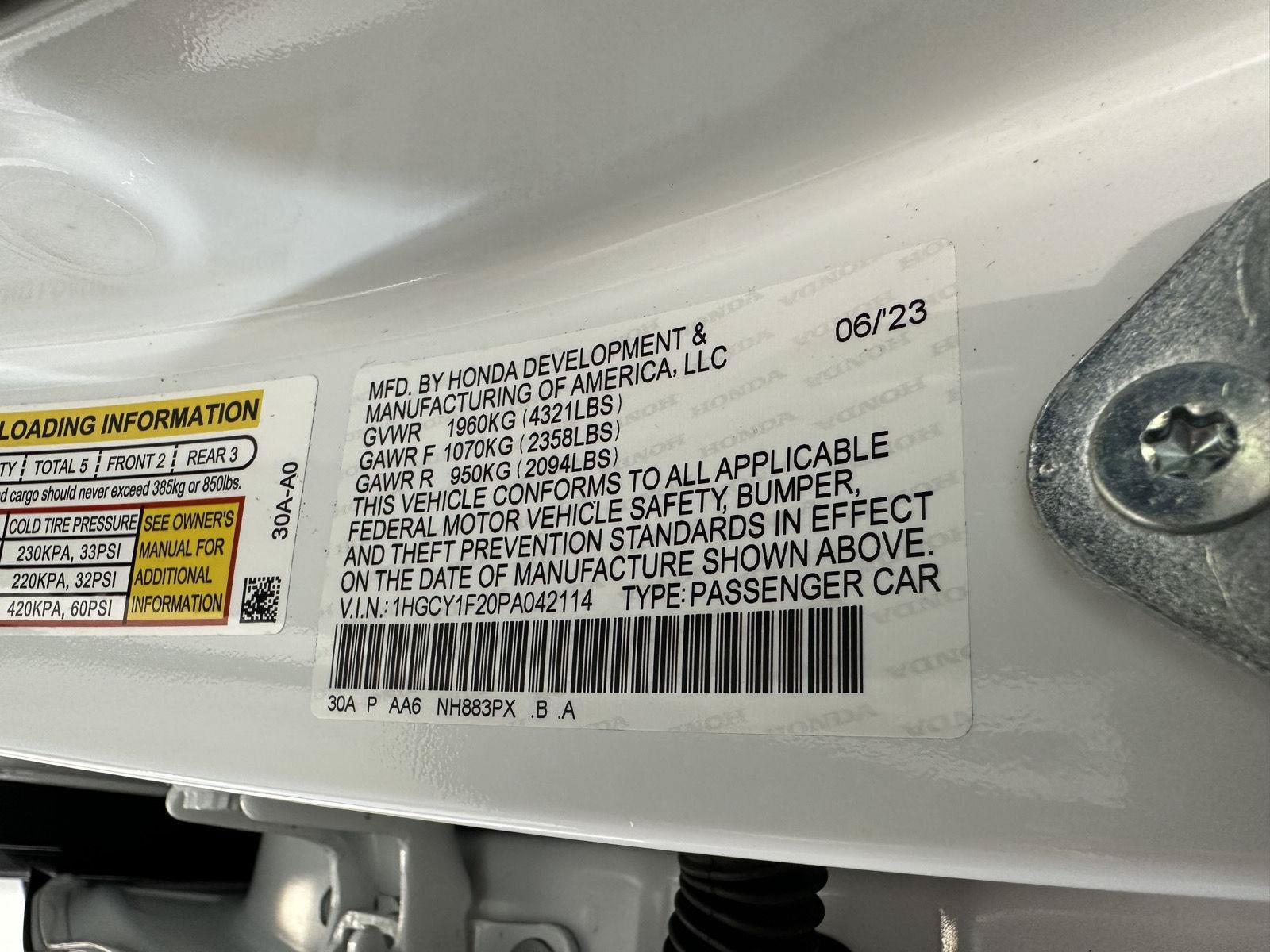 Certified 2023 Honda Accord LX image 13