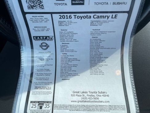 Used 2016 Toyota Camry SE image 27