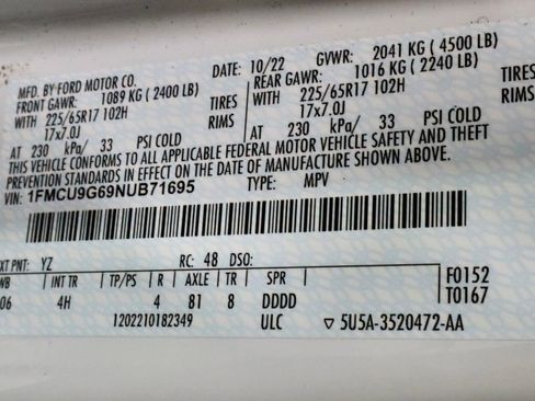 Used 2022 Ford Escape SE w/ Cold Weather Package image 31