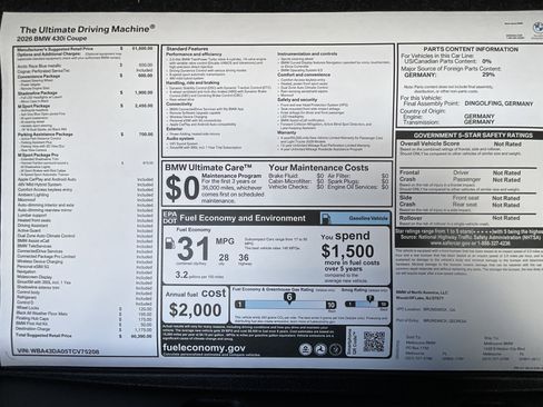 New 2026 BMW 430i Coupe w/ M Sport Package image 29
