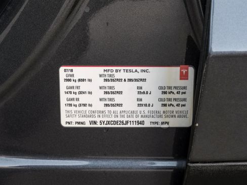 Used 2018 Tesla Model X 75D image 66